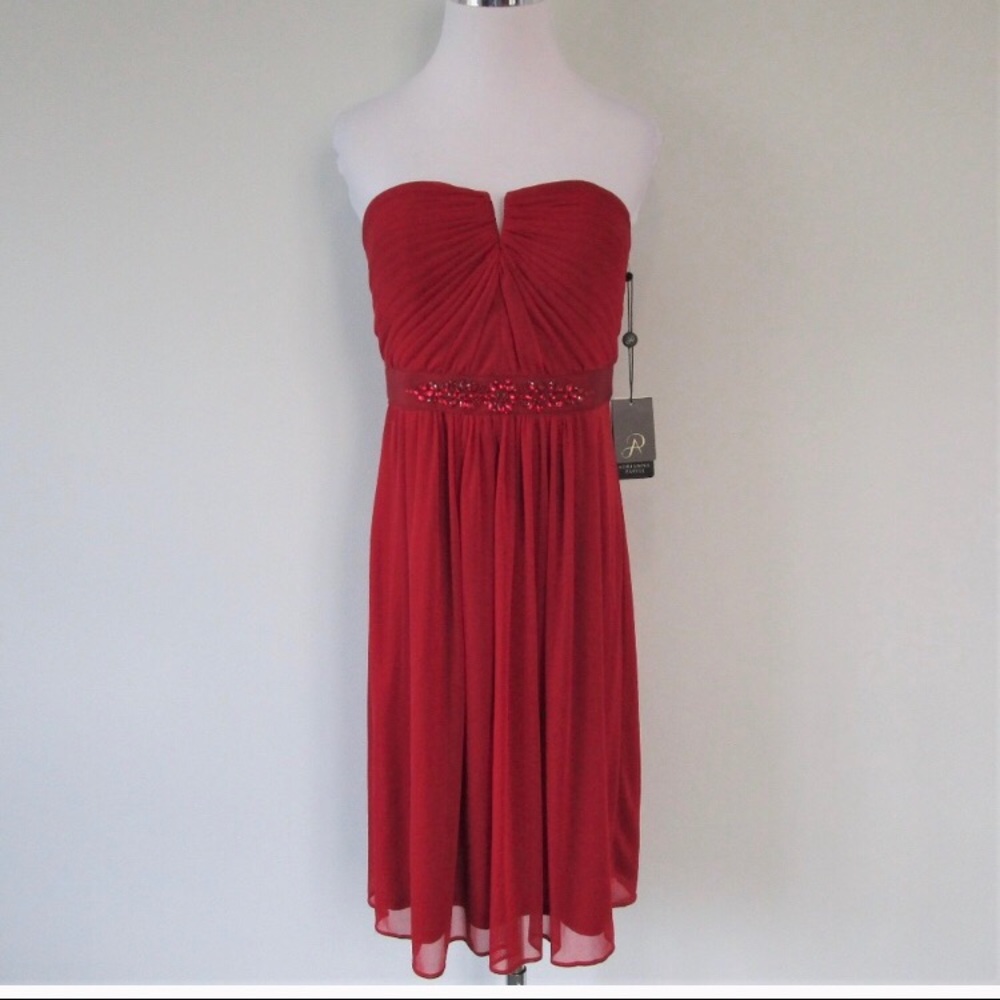 Red bridesmaid/cocktail dress